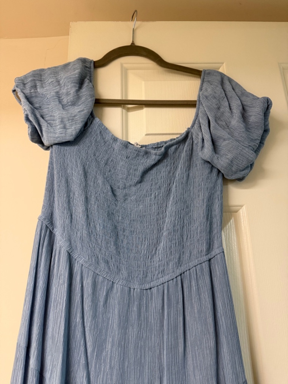 Georgia Ruffle Maxi Dress - Light Blue - Picture 6 of 10